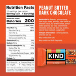 KIND Nut Bars, Peanut Butter Dark Chocolate, Healthy Snacks, Gluten Free, 8g Protein, 12 Count