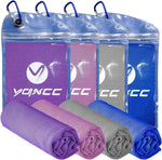 YQXCC Cooling Towels | 4 Pack 47"x12" | Instant Chilling for Workout, Sports & More