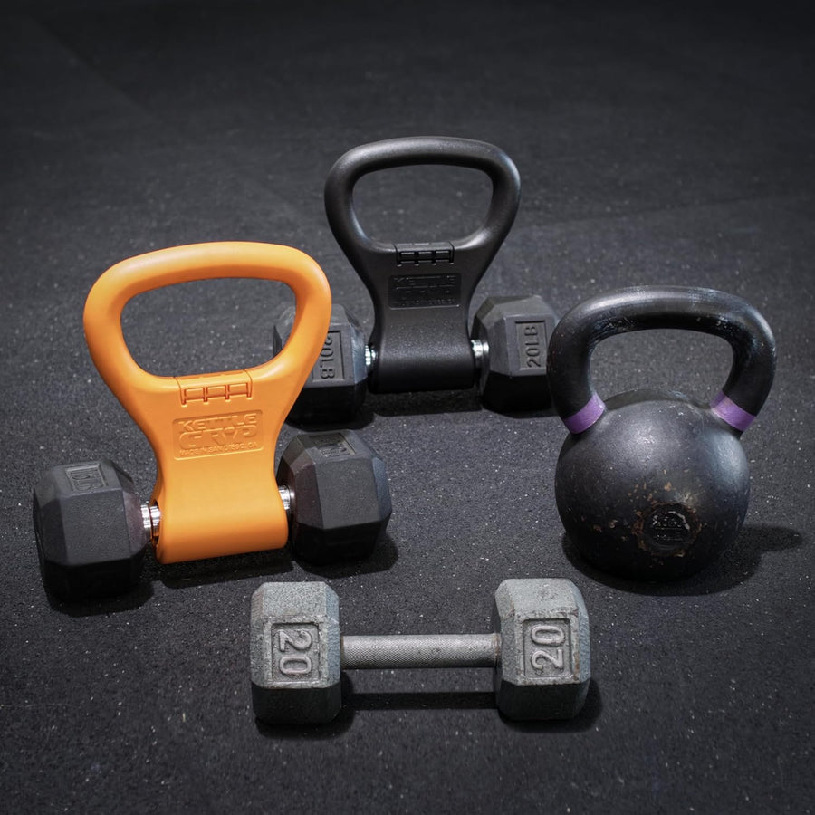 KETTLE GRYP - Turns Dumbbells Into Kettlebells, As Seen on Shark Tank, Made in USA