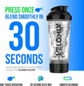 Velomix 24oz Electric Protein Shaker Bottle | USB-C Rechargeable
