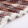 Eddie Bauer - Blanket, Soft Reversible Sherpa & Brushed Fleece Bedding, Perfect for Lounging, Dorm Essentials (Edgewood Plaid Red)