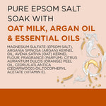 Dr Teal's Epsom Salt Magnesium Soak, Soothe & Comfort with Oat Milk & Argan Oil, 3 lbs