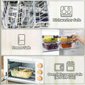 M MCIRCO [8-Pack,30 oz] Glass Meal Prep Containers,Glass Food Storage Containers,Airtight Glass lunch Containers with Lids - Microwave, Oven, Freezer and Dishwasher
