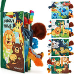 hahaland Baby Books 0-6 Months,Infant Tummy Time Toy Sensory Toys 6 to 12 Months Touch Feel Book Travel Toy Gifts for Boy Girl 0-3 Month Baby Shower Birthday Gifts Stocking Stuffers (Single)