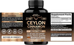 Ceylon Cinnamon Capsules - Extra Strength - 20:1 Extract Supplement