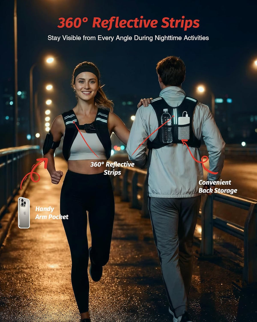 ZELUS Weighted Vest for Workout, Strength Training, Running - 6lb to 30lb