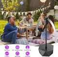 Fly Fans for Tables, Fly Repellent Fan Outdoor Indoor Keep Flies Away, Fly Repellent Fans for Tables with Holographic Blades for Picnic, Party, Restaurant, Kitchen, and BBQ, 4 Pack Black