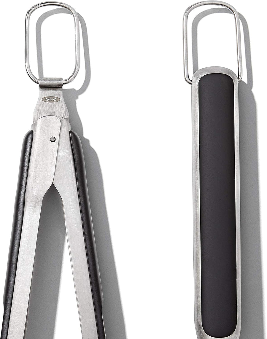 OXO Good Grips Grilling Tools, Tongs and Turner Set, Black
