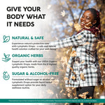 USDA Organic Lymphatic Drainage Supplement - Echinacea | Elderberry | Dandelion | Rosehip | Cleavers | Calendula | Burdock - Lab Tested - Lymph System Drops - Immune Support, Cleanse & Detox, 2 fl oz