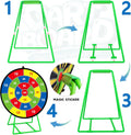 Large Dart Board for Kids, Kids Double-Sided Dart Board with Sticky Balls and Darts, Indoor/Outdoor Sport Fun Party Play Game Toys, Gifts for 3 4 5 6 7 8 9 10 11 12 Year Old Boys Girls