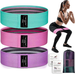 Renoj 3-Set Resistance Bands for Pilates, Yoga, Home Gym