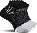 IRAMY Compression Ankle Support Socks Women - Wicking, Cushioned Athletic, Plantar Fasciitis Relief 2/3/6 Pairs