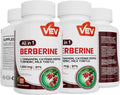 VEV Berberine Supplement with Ceylon Cinnamon, Cayenne Pepper, Turmeric, Milk Thistle, Vegan & Non-GMO – 120 Capsules