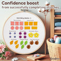 Bradove Classic Embroidery Stitches Practice Kit, Embroidery Kit for Beginners, Beginner Embroidery Kit for Adults, Hand Embroidery Kit for Kids, Stitches Kit