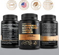 4-in-1 Turmeric Joint Support Supplements with Garlic and BioPerine - 2360 mg High Potency Herbal Blend for Mobility, Everyday Flexibility, Digestive Comfort, and Active Aging Support (120ct)
