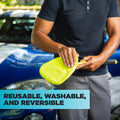 Invisible Glass 95160 Reach & Clean Glass Windshield Cleaner Tool Kit With Extendable Handle, (2) Reusable Quick Change Microfibers, and Storage Bag for Auto Windshield, Trucks, SUVs, RVs, and Windows
