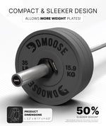 DMoose Fitness Barbell Clips 2 Inch - Quick Release Collars for Weightlifting