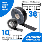 Core Prodigy Fusion Silicone Rubber Grip Tape for Pull Up Bars, Barbells & Sports Equipment