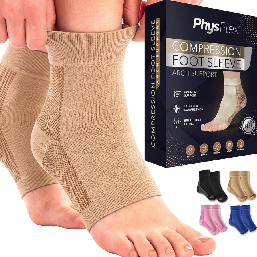 Compression Socks 20-30mmHg for Ankle Support and Pain Relief