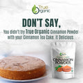 True Organic Pure Ceylon Cinnamon Powder, 1 lb, Premium Grade, Gluten Free, USDA & Kosher Certified, Organic Ground Cinnamon powder, Non-GMO, Ceylon Premium Quality