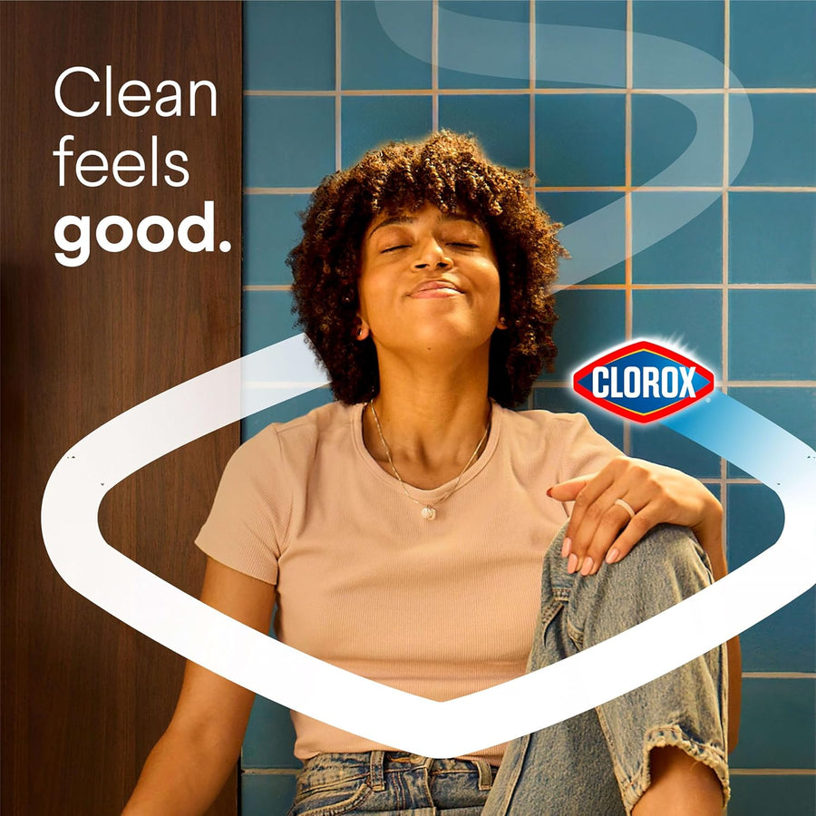Clorox Toilet Bowl Cleaner, Clinging Bleach Gel, Ocean Mist - 24 Ounces, Pack of 2