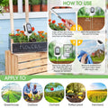 4-in-1 Soil Moisture Meter, Digital Plant Temperature/Soil Moisture Test & PH Meter/Sunlight Intensity, Backlight LCD Display for Gardening, Farming and Outdoor Plants