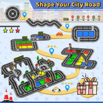 Magnetic Tiles - Road Set, Magnetic Building Blocks, Preschool Montessori Toys Gift for 3+ Year Old Boys and Girls, Sensory Christmas Toys for Kids Aged 3-5 and 4-8, Ideas for Toddler with Autism