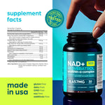 NAD Supplement Extra Strength NMN Alternative with Urolithin A and Resveratrol