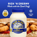Blue Plate Real Mayonnaise, Homestyle Mayo For Chicken Salad to Deviled Eggs, 30 Fl Oz Jar (Pack of 1)