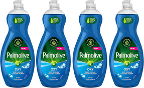 Palmolive Ultra Dishwashing Liquid Dish Soap, Oxy Power Degreaser - 32.5 Fl Oz (Pack of 4)
