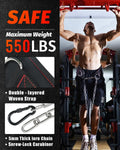 Dip Belt With 37-40" Chain, 550-650lbs Capacity, Weightlifting Belt for Dips & Pullups