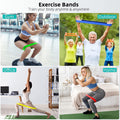 5-Pack Resistance Bands for Strength Training, Stretching, Pilates & Yoga