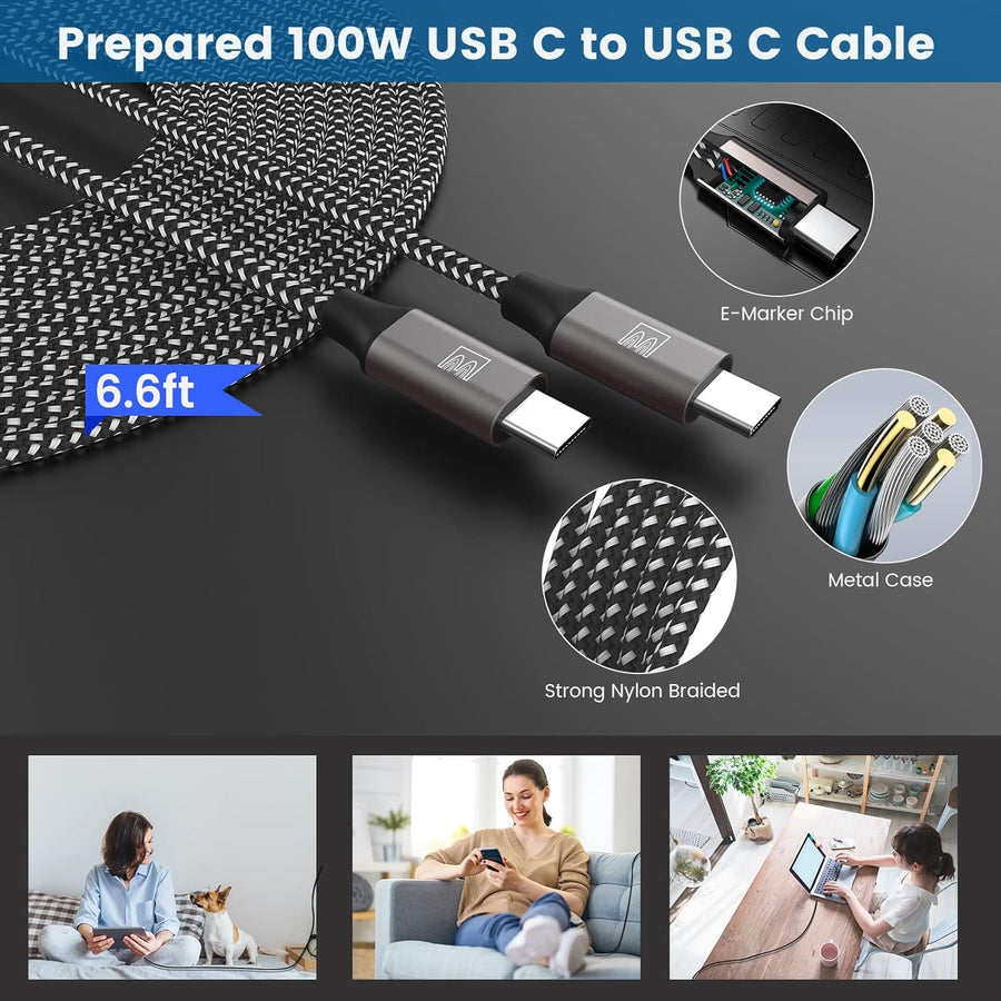 45W Super Fast Charger Type C, [2 Pack] 45 Watt USB-C Charger PD/PPS Wall Charging Block for Samsung Galaxy S25 Ultra/S25+/S25/S24/S23 Ultra/S23+/S22 Ultra/S22+/S20 Ultra, Tab S8(with 2X 6.6ft Cable)