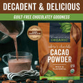 Organic Cacao Powder, Unsweetened, 1 lb (454 g) – Rich Dark Chocolate Flavor, Perfect for Baking, Smoothies & Hot Chocolate – Vegan, Keto, Paleo, Non-GMO & Gluten-Free Cocoa Powder