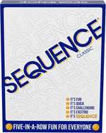 SEQUENCE- Original SEQUENCE Game with Folding Board, Cards and Chips by Jax ( Packaging may Vary ) White, 10.3" x 8.1" x 2.31"