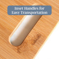 Totally Bamboo 3-Piece Bamboo Cutting Board Set – Wooden Cutting Boards for Kitchen – Great for Chopping and Serving – Large, Medium & Small Sizes for Food Prep