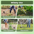 Weed Puller Tool with Long Handle - 60" Manual Weeder Remover Tool, 2 in 1 Hand Weed Rake and Garden Hoe for Gardening, Heavy Duty Uprooting Weeding Pull for Yard, Lawn, Patio and Garden