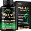 Mullein Lung Detox Supplement with Mullein Leaf 10:1 Extract and 15-in-1 Lung Support