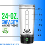 Velomix 24oz Electric Protein Shaker Bottle | USB-C Rechargeable