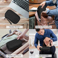 FYY Electronic Organizer, Travel Cable Organizer Bag Pouch Electronic Accessories Carry Case Portable Waterproof Double Layers All-in-One Storage Bag for Cable, Cord, Charger, Phone, Earphone Coffee