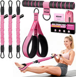 KUZARO Multifunction Pedal Resistance Bands for Full-Body Workout - Adjustable 30-90 lbs