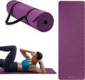 Gaiam 10mm Yoga Mat with Carrying Strap for Home & Gym Workouts