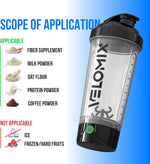 Velomix 24oz Electric Protein Shaker Bottle | USB-C Rechargeable