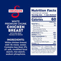 Swanson White Premium Chunk Chicken Breast with Rib Meat in Water, 4.5 oz. (Pack of 4)