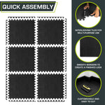 ProsourceFit ½ in EVA Interlocking Foam Tiles, 24 Sq Ft - 6 Tiles