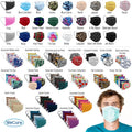 WECARE 3 Ply Disposable Face Mask 50 Pack Individually Wrapped Printed Masks