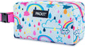 PackIt Freezable Snack Box, Rainbow Sky, Built with ECOFREEZE Technology, Collapsible, Reusable, Zip Closure with Buckle Handle, Great for All Ages and Fresh Snacks on the go