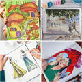 Alcohol Markers, 48 Colors Dual Tip Art Marker, Drawing Markers, Coloring Marker for Kids Sketching Adult Coloring