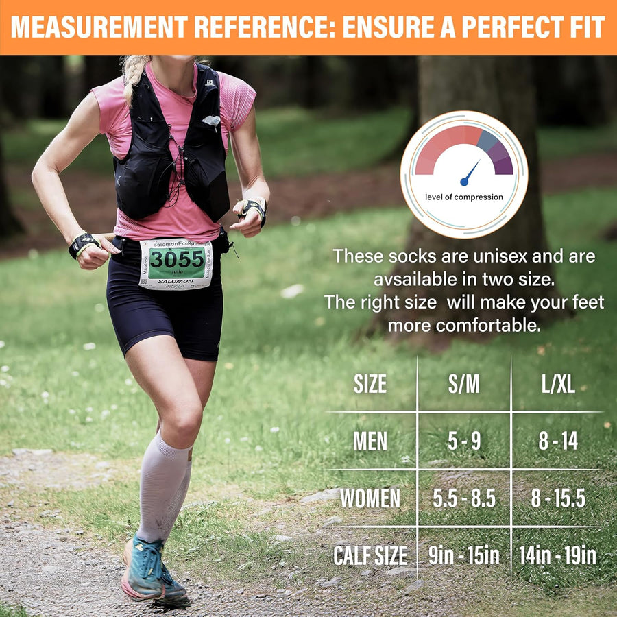 WITHYOU 3 Pairs Compression Socks 15-20 mmHg for Women and Men