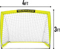 Franklin Sports Blackhawk Backyard Soccer Goal - Portable Pop Up Soccer Nets - Youth + Adult Folding Indoor + Outdoor Goals - Multiple Sizes + Colors - Perfect for Games + Practice